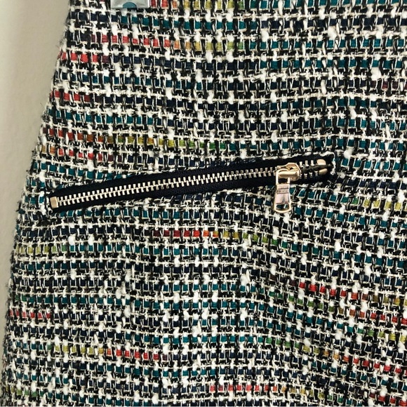 LOFT Multicolored Tweed Mini Skirt - Picture 3 of 9